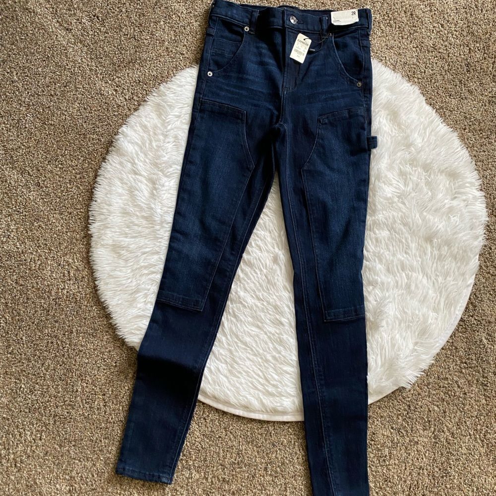 Express Legging High Rise Jeans Stretch Dark Wash Womens‎ Size 2R
